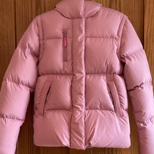 J. Crew Crewcuts  Mauve Puffer Jacket/Vest Size 14